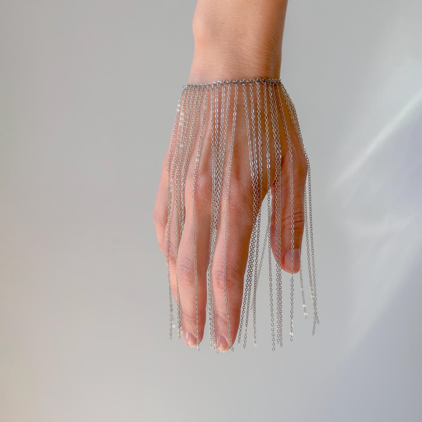 Silver Chain Bracelet • Handmade Layered Women Bracelet • Gothic Punk Jewelry • Bracelet Stack • Birthday Gift • Gift for Her •Unique Grunge